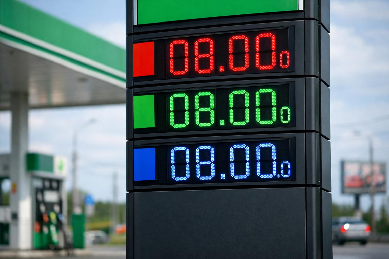 Светодиодные табло для АЗС купить выгодно с установкой